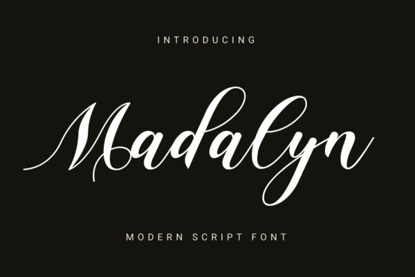 Madalyn - Calligraphy Script Font