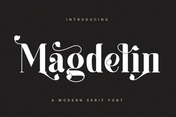 Magdelin - Elegant Modern Vintage Font | Fontsera